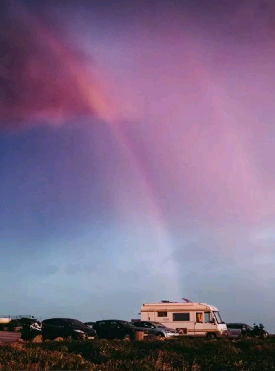 Chasing sunsets on the road